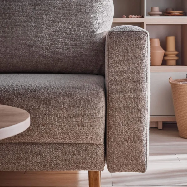 sofa w beżowej tkaninie Grace
